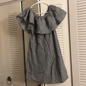 COPY - Grey and white stripe medium dress by Fashion Web